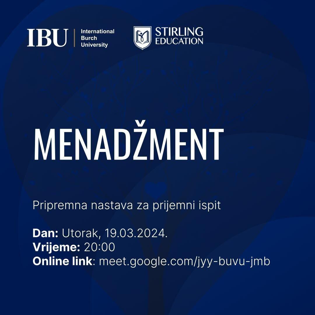 Pripremna nastava za prijemni ispit i Dani otvorenih vrata