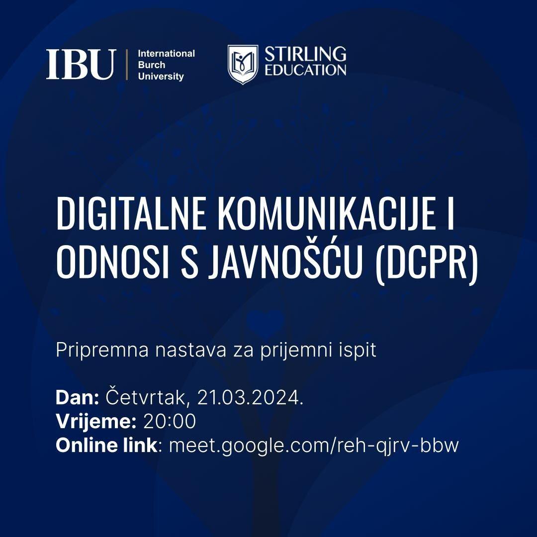 Pripremna nastava za prijemni ispit i Dani otvorenih vrata