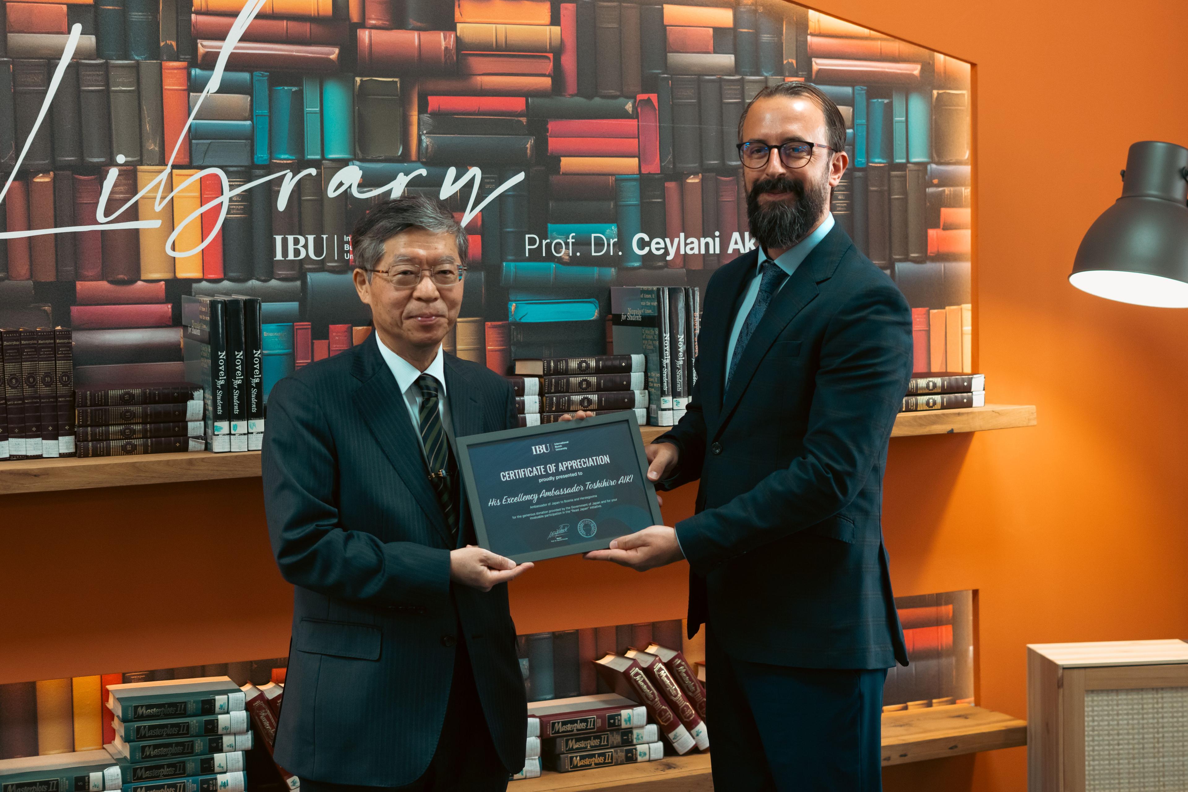 International Burch University Enriched by Generous "Read Japan" Book Donation