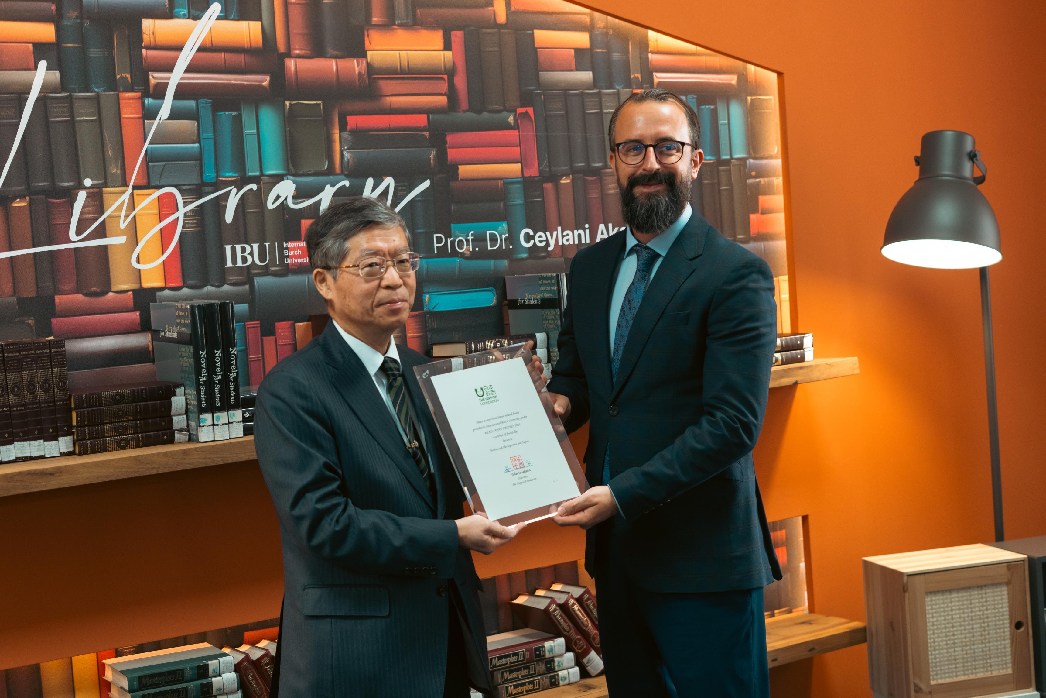 International Burch University Enriched by Generous "Read Japan" Book Donation