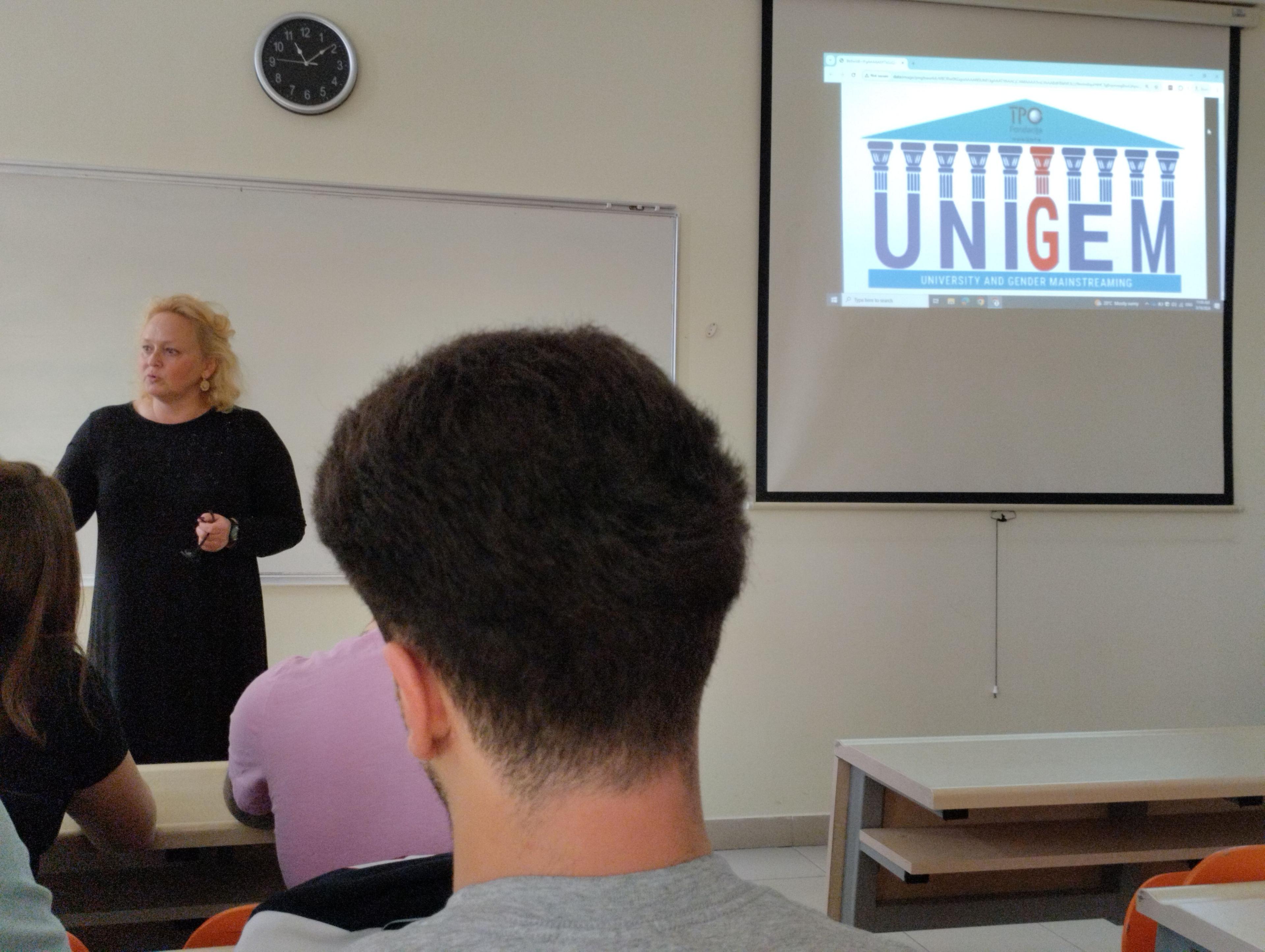 Workshop on Gender Equality and Bosnia and Herzegovina's International Obligations in the Context of EU Integration Held for Students and Staff
